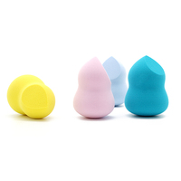 Ensemble d'éponges de maquillage pour le visage en forme de gourde, sans latex, avec logo personnalisé, écologiques, douces, hydrophiles et lavables