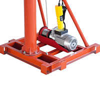 Grue de levage rotative à 180° pour usage intensif en entrepôt, atelier, chantier de construction
