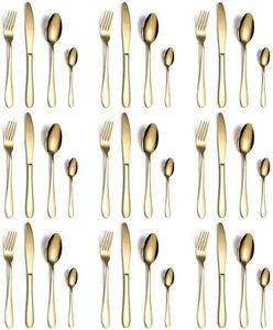 304 Western Steak Knife Fork Spoon Thickened Stainless Steel Modern Design for Home Tea <b>Camping</b> Restaurants Hotels - Product Image 2