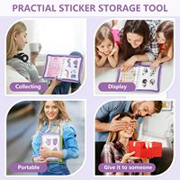 Autocollant organisateur classeur autocollant stockage Album A5 autocollant livre collecte Album pour la collecte réutilisable support livre