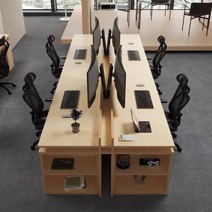 Plywood Ocean Board Office <strong>Desk</strong> Modern Designer Style Durable Multi-person Workstation <strong>Desk</strong> Executive Computer <strong>Desk</strong> - Product Image 2