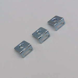 Crochet mural pour <span class=keywords><strong>album</strong></span> photo, cadre photo, en fer carré à trou unique, sans clou, dissimulé, argenté, galvanisé, 13x11 mm, Hongzun - Product Image 2