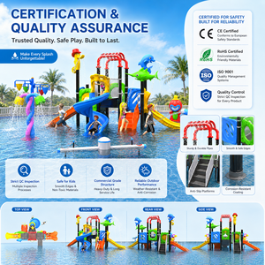 Équipement de jeux aquatiques pour enfants, <span class=keywords><strong>parc</strong></span> <span class=keywords><strong>aquatique</strong></span> extérieur <span class=keywords><strong>avec</strong></span> toboggan et jets d'eau pour les centres de villégiature et les hôtels - Product Image 5