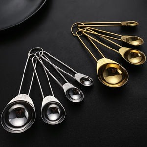 ชุดช้อนตวงสแตนเลส 4 ชิ้น รูปทรงไข่ ใช้กับเครื่องล้างจานได้ อุปกรณ์ทำขนม - Product Image 1