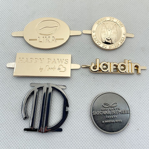 Neostar Beliebte benutzer definierte 3D-Logo Gravierte Gold Metall Handtaschen Etiketten Schöpfer - Product Image 3