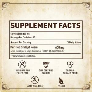 Resina de Shilajit de Marca Privada ODM/OEM, Suplemento Enzimático de Shilajit Puro del Himalaya con Ácido Fúlvico y Más de 85 Minerales Traza para Hombres y Mujeres - Product Image 2