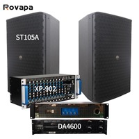 Haut-parleurs professionnels étanches personnalisés ODM, actifs, 15 pouces, 450 W, système audio PA, sonorisation passive, amplificateur de mixage audio