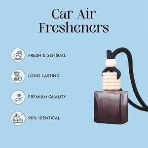 Botella negra de 8ml con estampado y cubierta de madera con recarga de vidrio de encaje negro Perfume de coche vacío botella de moda colgante difusa - Product Image 2