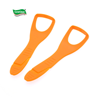 Grattoir à Langue en Polypropylène Corail, Nettoyant pour la Langue, Cure-dent Portable pour l'Élimination des Odeurs Buccales et l'Hygiène Dentaire