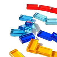 Jenga en acrylique personnalisable, 48/51/54 pièces, blocs de construction Jenga pour enfants, jouet éducatif, outils, mini Jenga, jeu promotionnel