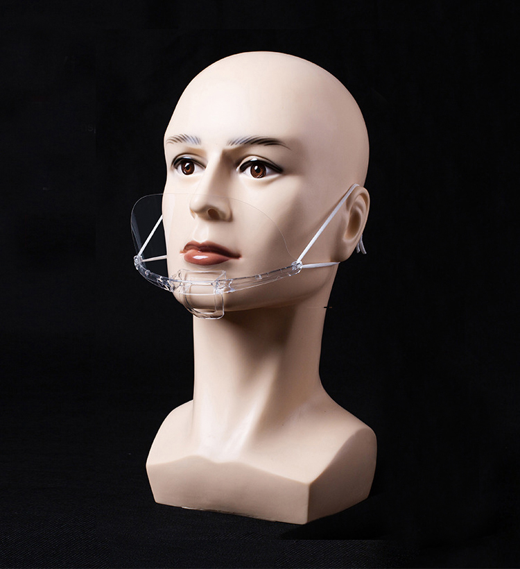 Прозрачный Медицинский Прозрачный Пластиковый Одноразовый щит для лица для ресторана