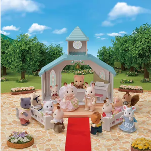 Offre Spéciale : Maison de poupées <span class=keywords><strong>Sylvanian</strong></span> <span class=keywords><strong>Families</strong></span> Chapelle, Boîte Mystère, Jouet de Collection Tendance avec Accessoires Complets pour les Passionnés et Cadeau - Product Image 2