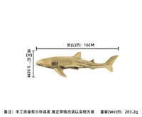 Ornements en laiton de requin Décoration de voiture Cadeau Statue de requin Artisanat