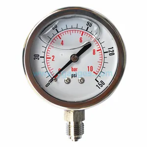 Glycerine Pressure Gauge Exact Glycerine Filled Bar Pressure Gauge Indicator