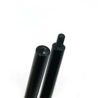 Entretoises rondes mâles et femelles en aluminium noir longues M3 M4 M5 M6 M8, fixations en alliage de zinc