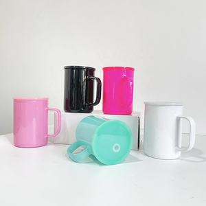 Adecuado para vinilo 17oz Sublimación <span class=keywords><strong>Taza</strong></span> de vidrio en blanco <span class=keywords><strong>Taza</strong></span> de café 17oz Sublimatable Macaron <span class=keywords><strong>Taza</strong></span> de vidrio con tapa de plástico - Product Image 3