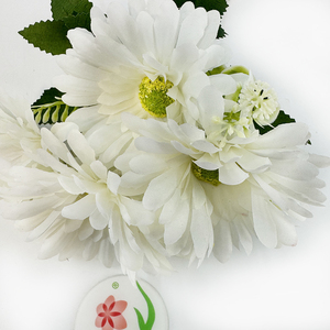 Ramo de Flores Artificiales Crisantemo Arreglo Floral Funerario de Seda <span class=keywords><strong>para</strong></span> Decoración de Tumbas y Cementerios - Product Image 6