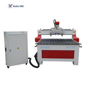 Xunke 4x8ft ATC Syntec CNC Router <span class=keywords><strong>3</strong></span>-Axis 1300x2500mm Travel <span class=keywords><strong>3</strong></span>.2kW Spindle <span class=keywords><strong>3</strong></span>-Multi Spindle 330V/380V <span class=keywords><strong>2</strong></span>-Tahun Garansi Otomatis - Product Image 5