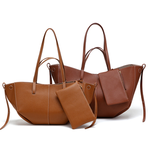 OEM offres promotionnelles vente en gros dame de luxe concepteur grand sac fourre-tout en cuir véritable pour femmes sacs à main - Product Image 4