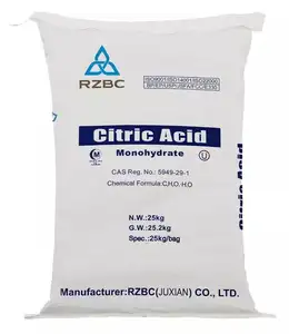 Thực Phẩm Cấp Axit Anhy/Mono Citric Acid Thực Phẩm Cấp 25KG Túi Giá Nhà Máy