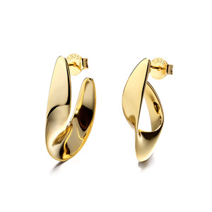 MYF fabbrica personalizzata all'ingrosso di alta qualità elegante ragazza grosso vintage sterling 925 gioielli di moda in argento orecchini esagerati - Product Image 1