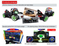 Balade pour enfants 3D de haute qualité pour parc d'attractions jeux de course à pièces Swing Machine course de voitures passionnante pour les enfants