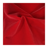 Vente directe du fabricant, tissu de velours rouge réactif de haute qualité 100% Polyester