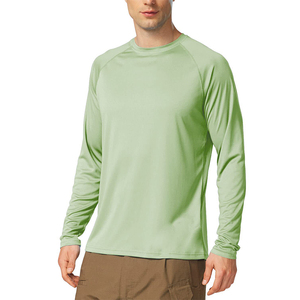 เสื้อแรชการ์ดแขนยาวแบบซิปครึ่งตัว ป้องกันแสงแดด UPF 50+ แห้งเร็ว สำหรับผู้ชาย เสื้อผ้าสำหรับกิจกรรมกลางแจ้งในฤดูร้อน ขายส่ง - Product Image 3