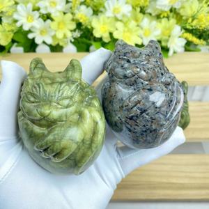 Œufs de dragon en cristal en gros, artisanat de sculpture de bébé dragon, œufs de bébé dragon, ornements d'art, décoration de maison en cristal mignonne, cadeaux - Product Image 1