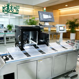 Système de marquage laser et d'inspection visuelle à alimentation automatique avec rejet des défauts, 200 ppm, imprime la date d'expiration/code QR, vérifie la précision et rejette les défauts - Product Image 1