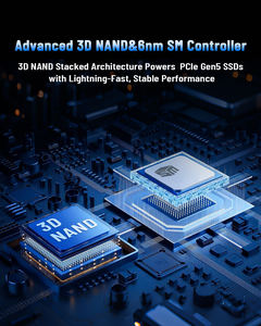 قرص صلب NVME PCIE5.0 بسرعة 14000 ميجابايت/ثانية M.<span class=keywords><strong>2</strong></span> SSD سعة 4 تيرابايت و<span class=keywords><strong>2</strong></span> تيرابايت و1 تيرابايت من الجيل الخامس بتقنية 3D Nand Flash داخلي بلاستيكي للألعاب وأجهزة الكمبيوتر المكتبية والمحمولة والذكاء الاصطناعي المفتوح - Product Image 4