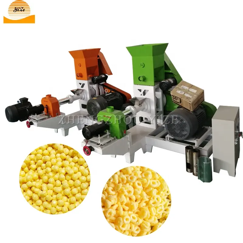 नाश्ता खाद्य extruder puffing मशीन चावल मकई कश बनाने मशीनों बिक्री के लिए