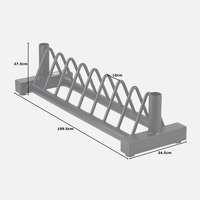 Tellus Fitness métal pare-chocs plaque support poids disque stockage au sol barre de gymnastique et support d'haltères bancs et supports de gymnastique