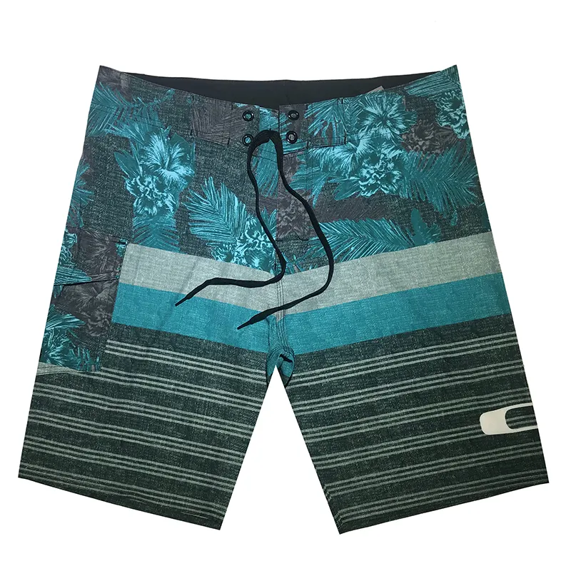 Custom Logo Brand Wholesale Man Beach Shorts 4 Way Stretch Sublimation Printed Swim Trunks