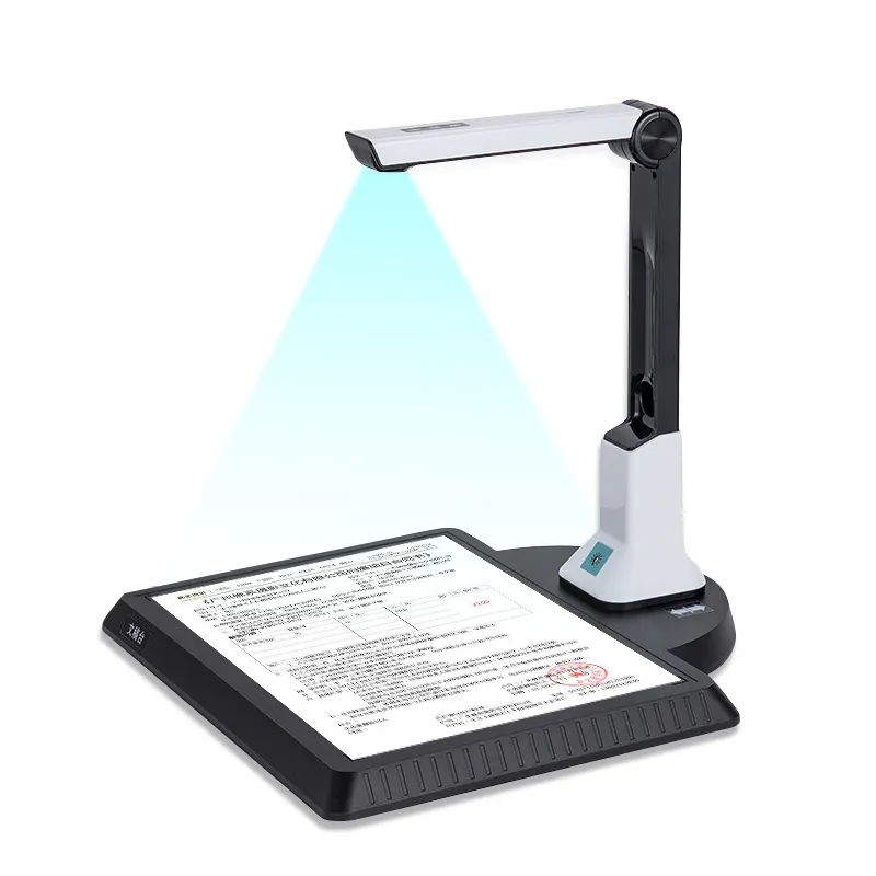 8 Miljoen Hoge Snelheid Plat Curve Boek Scanner Hoge Resolutie A4 Portable Document Camera Scanner