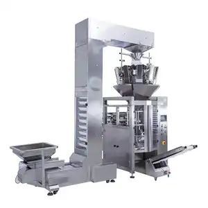 Spring-less hopper 10 head automatic weigher and vertical been auto packing machine