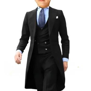 Ensemble de costume classique 3 pièces pour garçons : Blazer blanc formel + <span class=keywords><strong>Gilet</strong></span> et pantalon – Tenue de mariage, anniversaire, garçon d'honneur – Vêtements pour enfants - Product Image 6