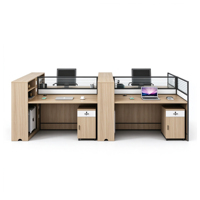 Nouvel ensemble de mobilier de bureau moderne en bois, durable et réglable, avec armoire de classement, bureau informatique et comptoir de bureau design