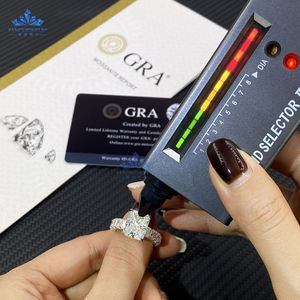 Заводское высококачественное индивидуальное обручальное кольцо из цельного золота 14 карат, 5 карат, 9x11 мм, с муассанитом, элегантное 925 Серебряное кольцо с муассанитом - Product Image 6