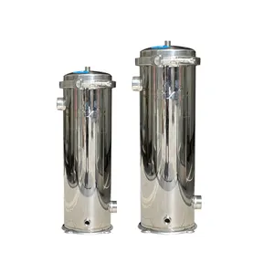 Carcasa de filtro de agua industrial para tratamiento de agua, carcasa de bolsa de filtro de cartucho SUS 304/316 de acero inoxidable