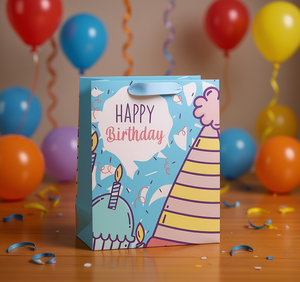 Sacchetto Regalo di Compleanno in Carta Stampata a 4 Colori per Feste - Product Image 2