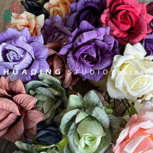 Reticulated Roses <b>Silk</b> <b>Flowers</b> 30cm-100cm Realistic Wedding Decoration Photography Props - Product Image 2