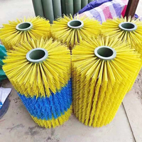 Brosse de massage complète en nylon rigide pour chevaux et bovins, avec manche en plastique de qualité industrielle, taille personnalisable, soulage les démangeaisons du bétail