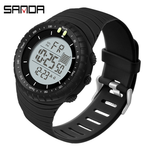 Montre numérique SANDA 6071 pour hommes, montres de sport, montre électronique LED pour hommes, montre-bracelet pour hommes, montre-bracelet étanche - Product Image 3