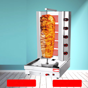 Macchina Shawarma a Gas <span class=keywords><strong>3</strong></span> bruciatore Shawarma girarrosto di pollo con porta - Product Image 2