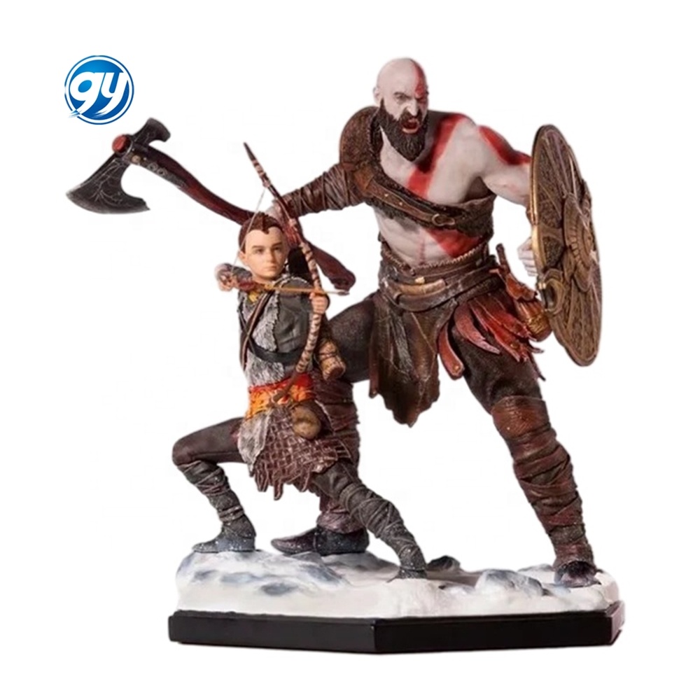 GY Figuras de NECA God of War Classic Game PS4 Kratos Atreus Father and Son Action Figure PVC Collectible Model Toys Doll Gift