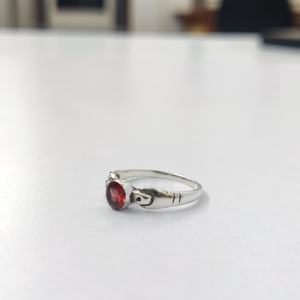 แหวนโกเมนเงินแท้ 925 แหวนพลอยโกเมน งานแฮนด์เมด คอลเลคชั่นแหวนเงินคุณภาพ ราคาขายส่ง - Product Image 3