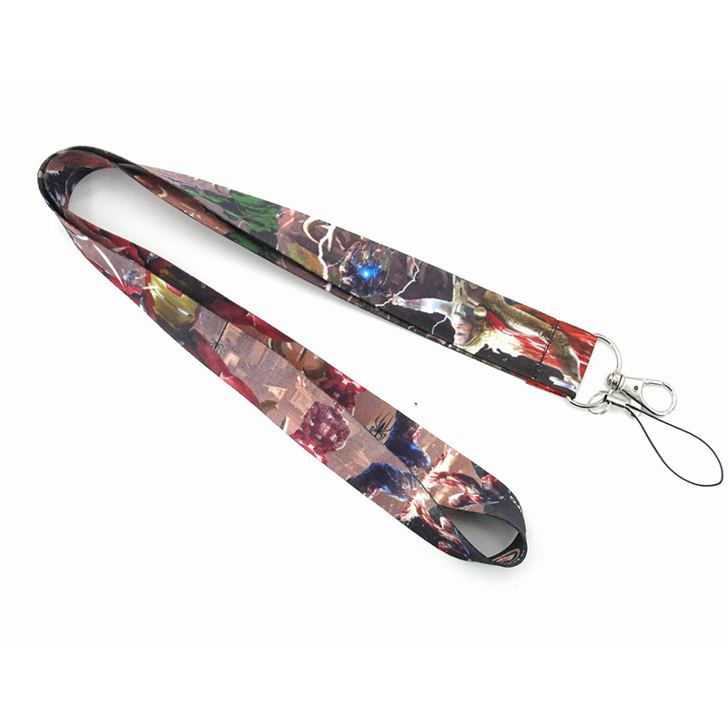 Cool Cartoon the Avengers Marvel Spider-Man Iron Man Lanyard Wholesale High Quality Neck Strap Lanyards Satin Anti-Lost Lanyard Image 5