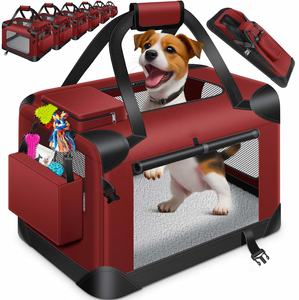 בד מודרני ייחודי קיפול חיות מחמד מתקפל עם כפתור סגירה כלב בית כלב הסיטונאי - Product Image 5