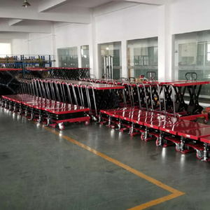 Meja angkat gunting hidrolik kualitas terjangkau beban 200kg meja angkat troli ukuran dapat disesuaikan meja angkat troli Premium - Product Image 6